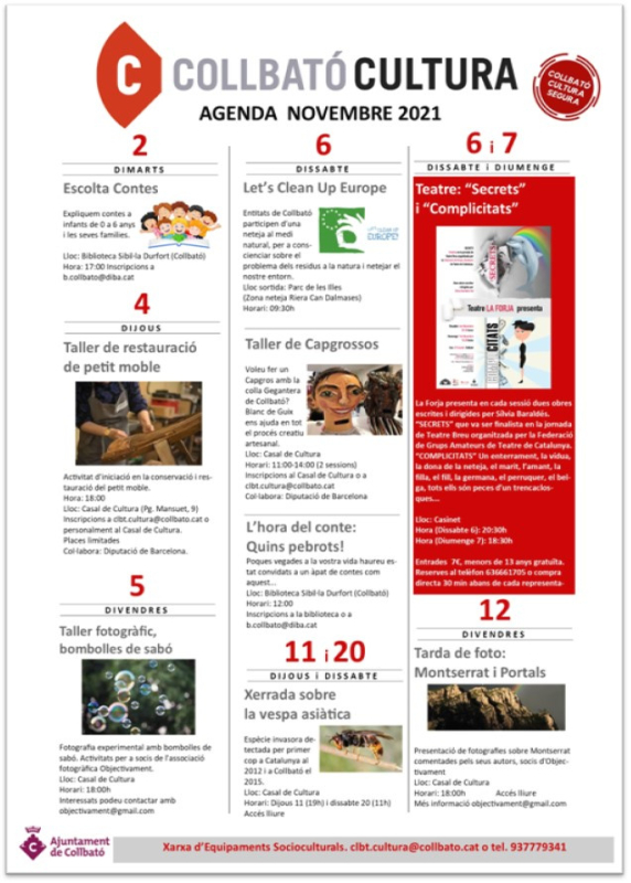 Agenda novembre 1