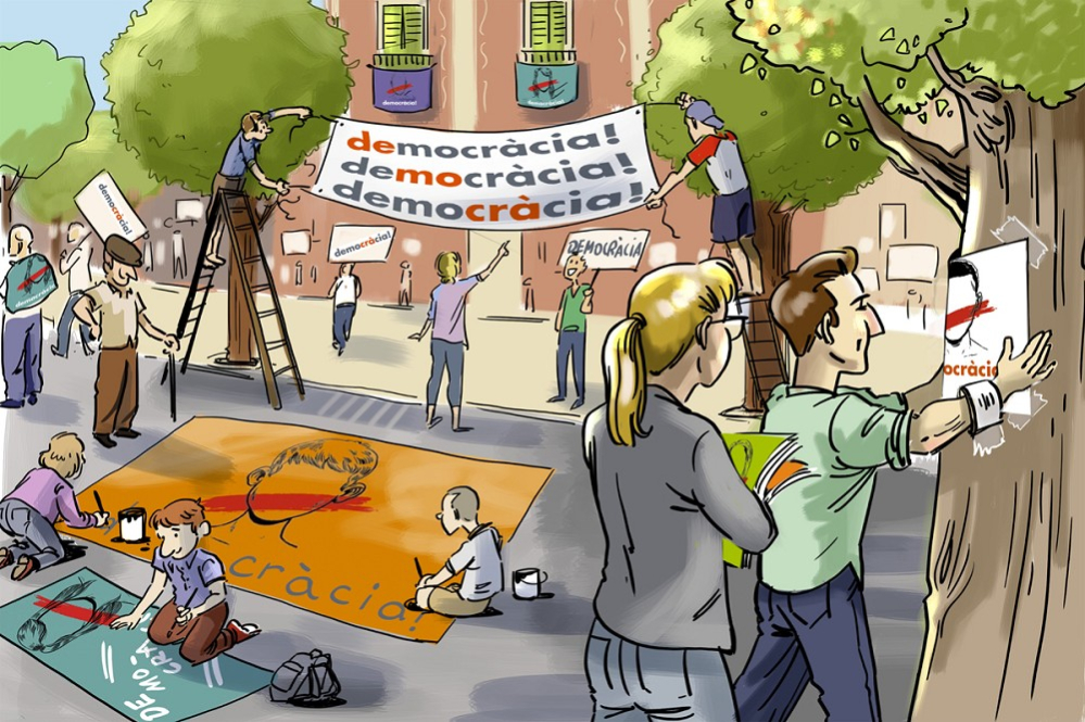 Imatge de la Marató per la Democràcia