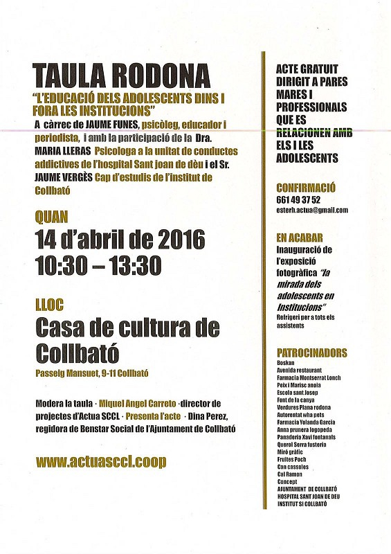 Taula rodona adolescència