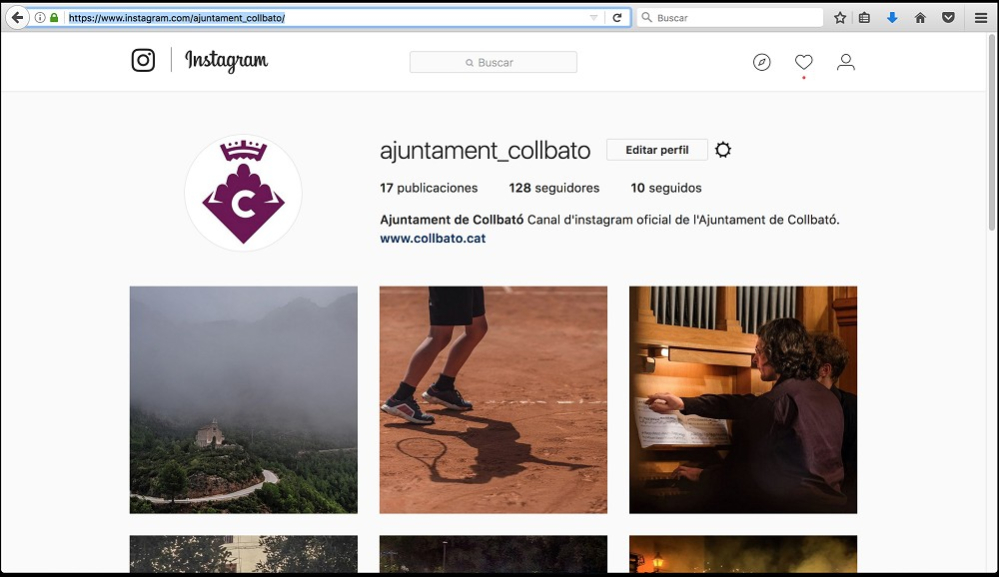L'Instagram de l'Ajuntament