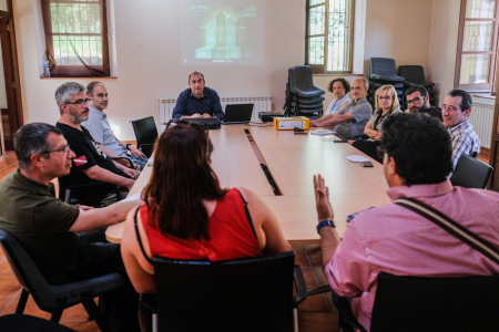 Reunió amb empresaris del polígon i representant de Movistar