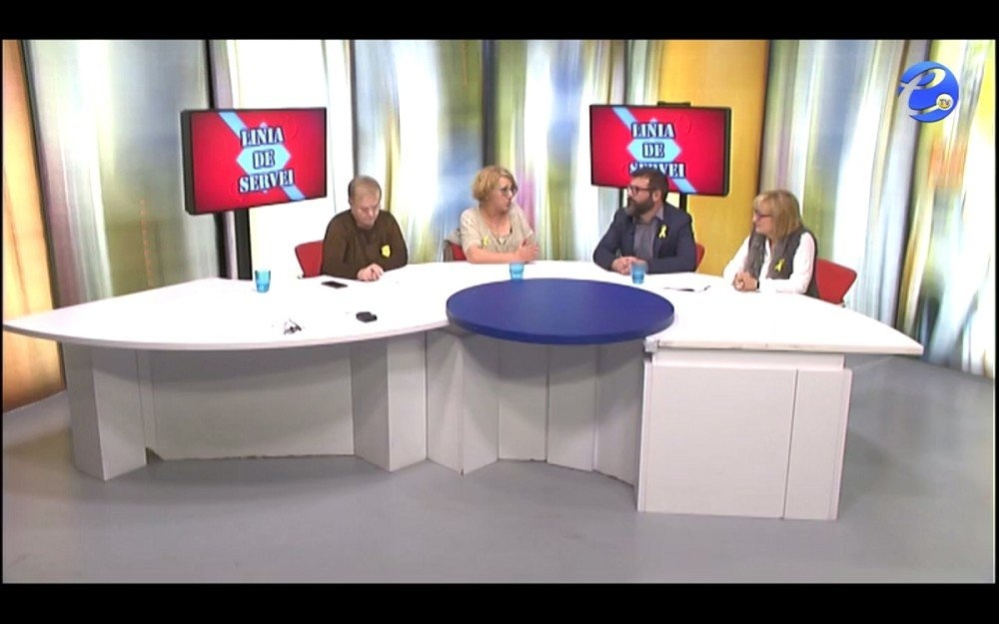 Participació de Miquel Solà i M. Teresa Casanovas en el programa "Línia de Servei"