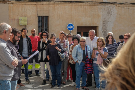 Concentració davant l'Ajuntament de Collbató
