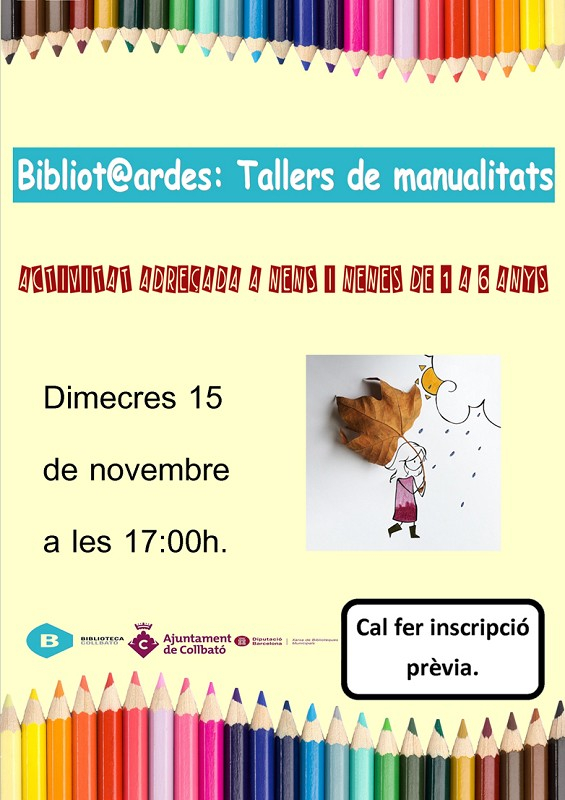 Taller de manualitats, a la Biblioteca