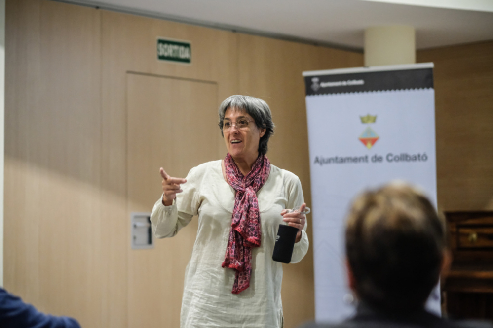 l'Àngels López, durant la seva conferència