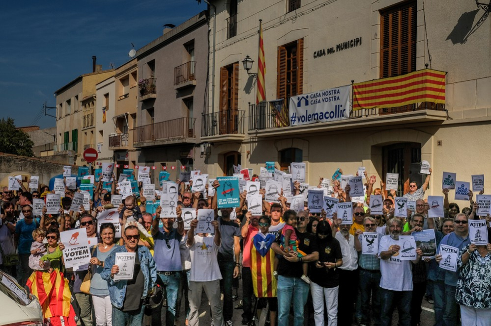 ANC i Òmnium apleguen una gentada a Collbató