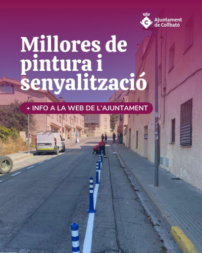 Millores de pintura i senyalització
