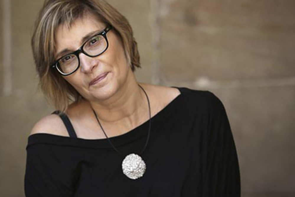 L'escriptora Núria Pradas, divendres a Collbató