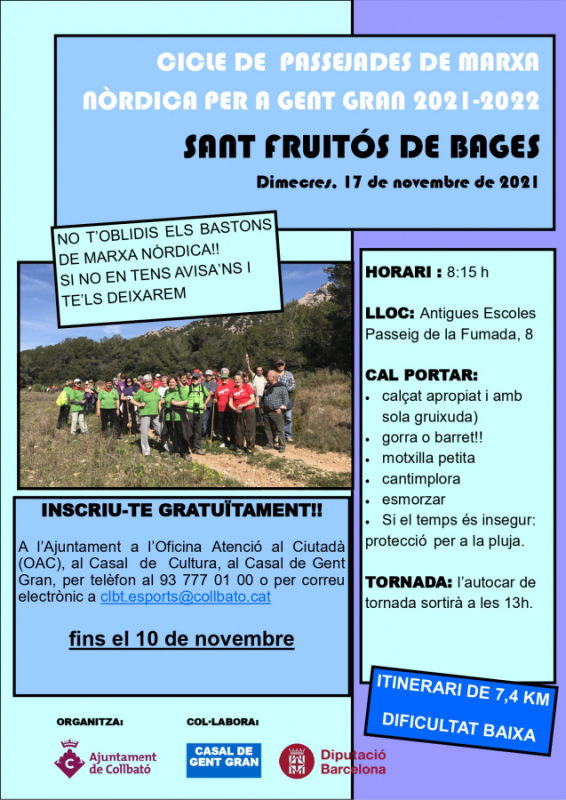 Cartell Passejada marxa nòrdica