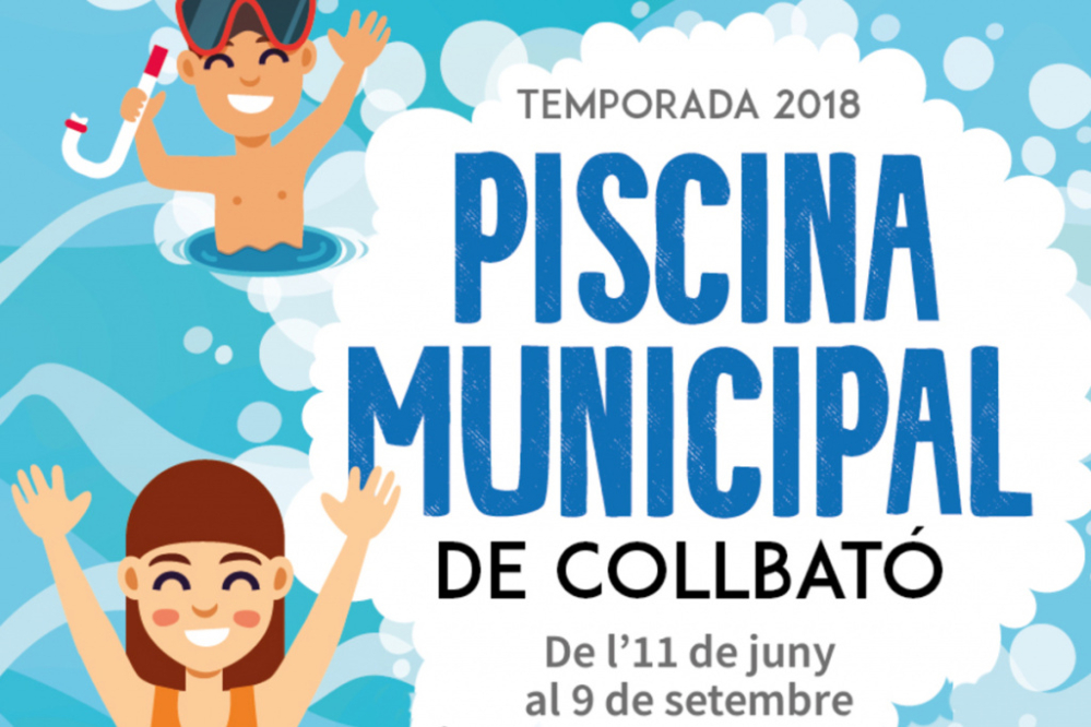Imatge de la temporada de bany a la piscina