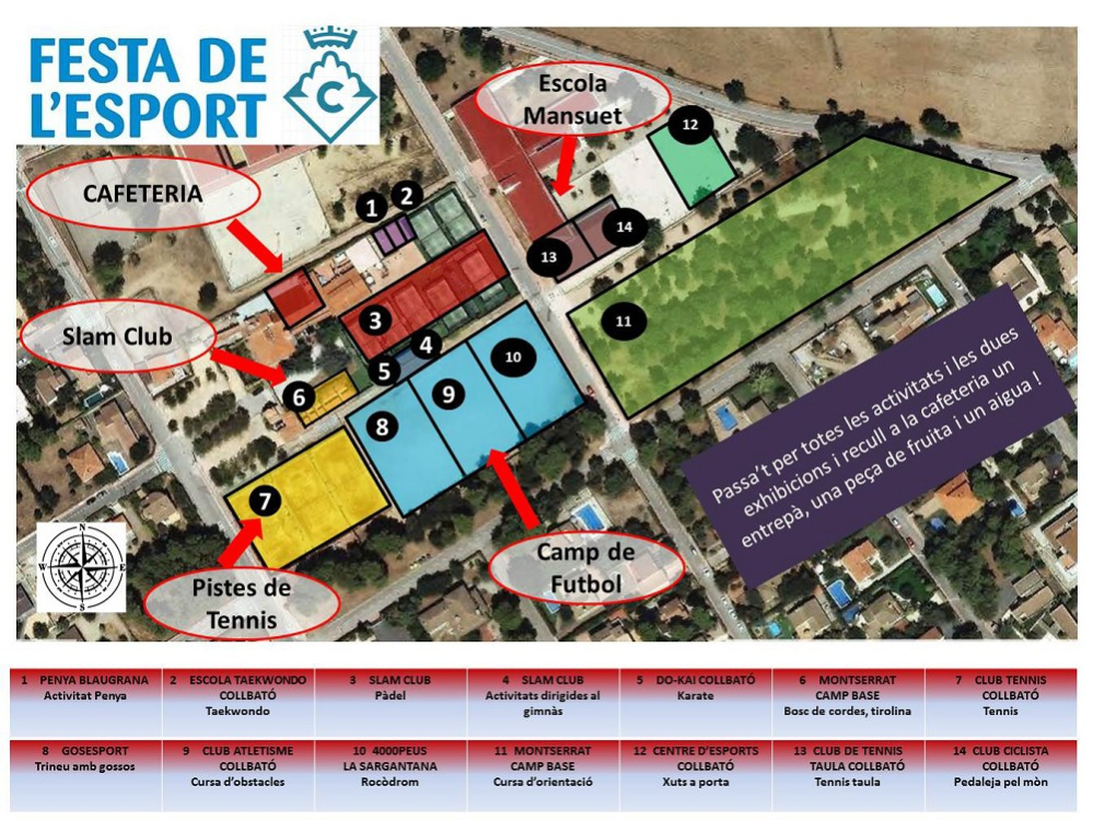 Plànol de la Festa de l'Esport