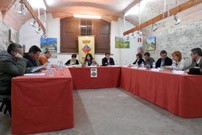 Moment del ple celebrat ahir