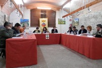 Moment del ple celebrat ahir