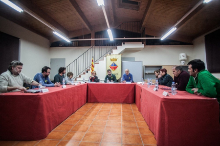 Un moment del ple d'ahir