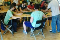 Una imatge de la celebració del torneig de jocs de taula