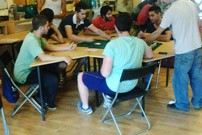Una imatge de la celebració del torneig de jocs de taula