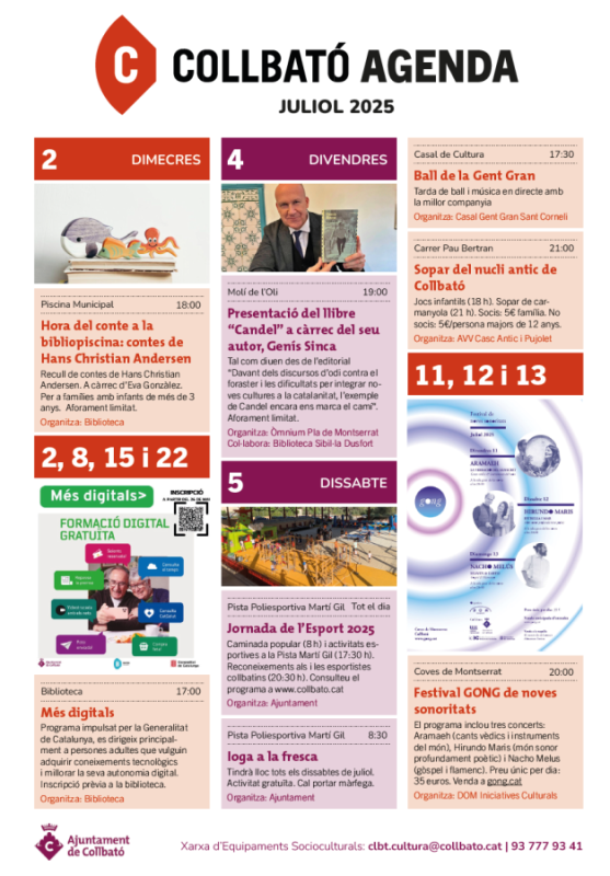 Portada Agenda juliol 2025