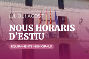 Horaris Serveis Municipals Estiu 2026