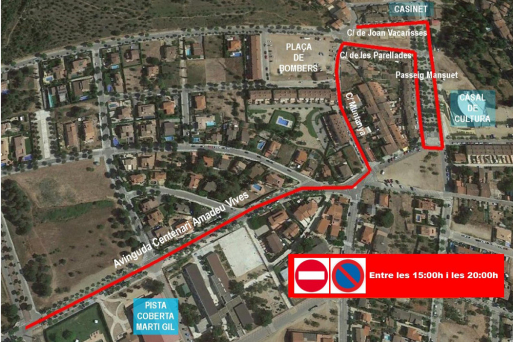 Plànol de les afectacions