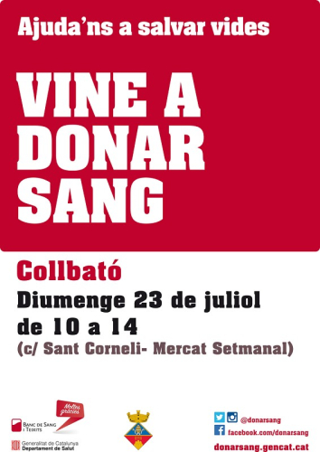 Cartell donació sang