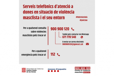 Canals de contacte per a les víctimes de violència masclista, domèstica i altres víctimes vulnerables