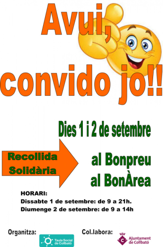Cartell de la recollida solidària