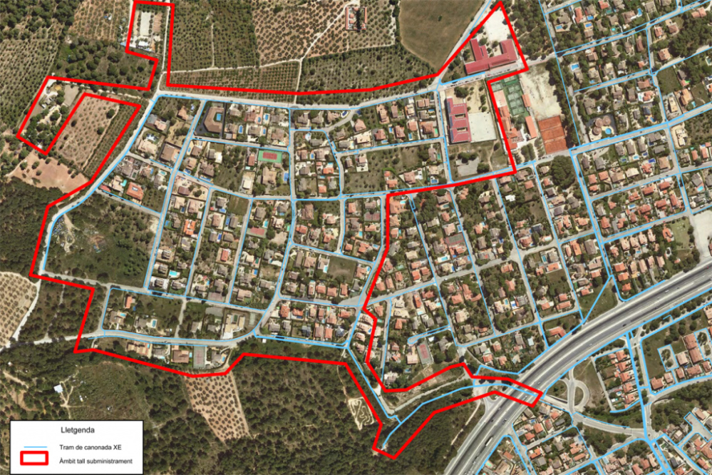 Demà dimecres, tall d’aigua programat a zones de Pla del Castell i Bosc del Misser, de 8 a 10 del matí, per obres de millora de la xarxa