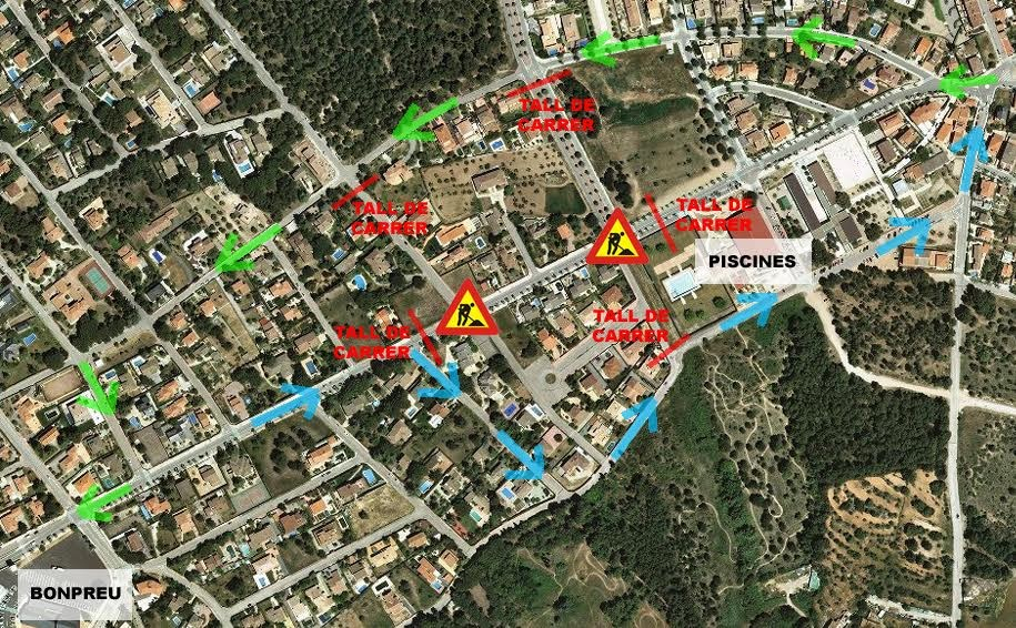 Plànol amb les afectacions