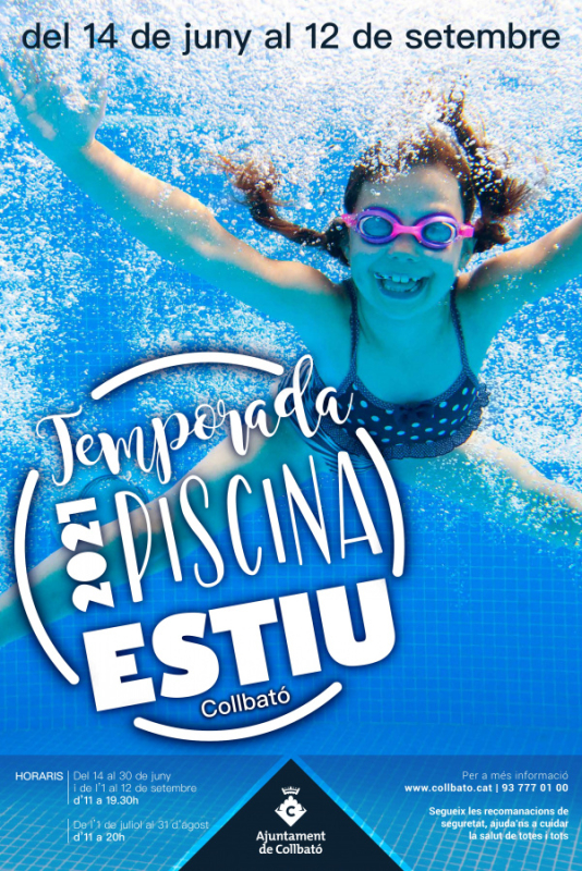 Cartell obertura piscina