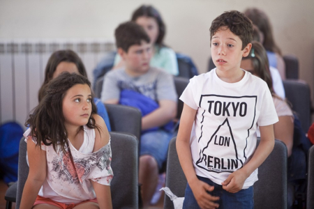 Visita a l'ajuntament dels alumnes de l'Escola la Salut