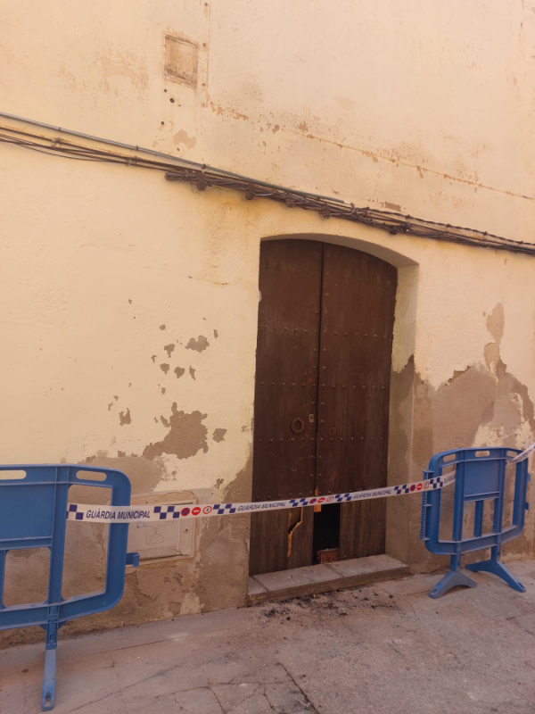 Immoble afectat per l'incendi