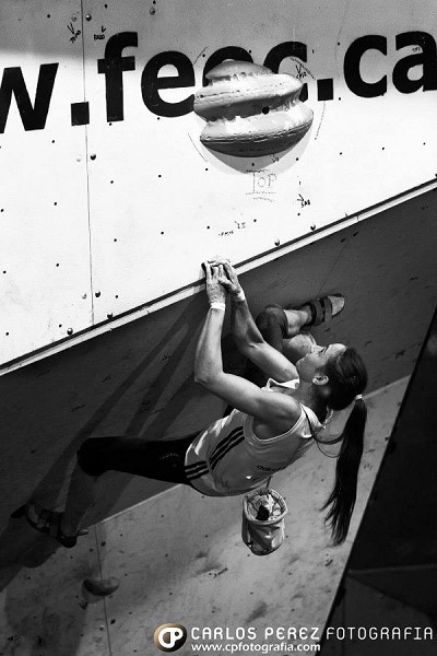 Sara Aicart durant la competició