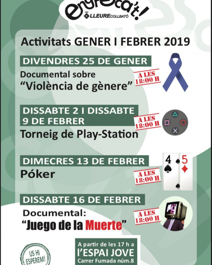 Cartell de les activitats