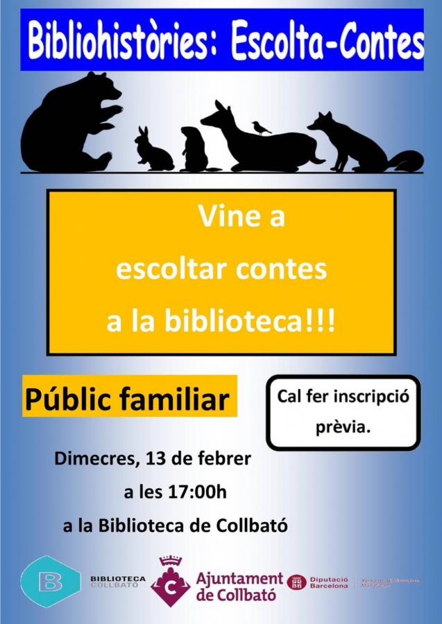 Cartell de l´activitat Escolta-Contes