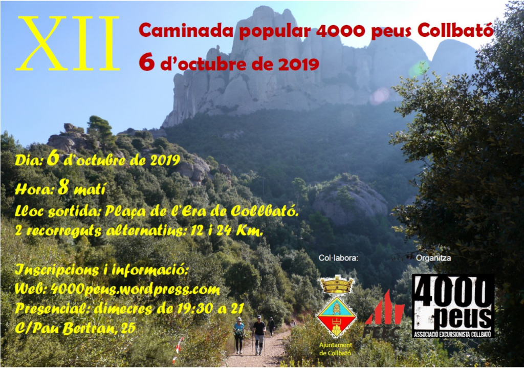 Cartell Caminada 4000Peus