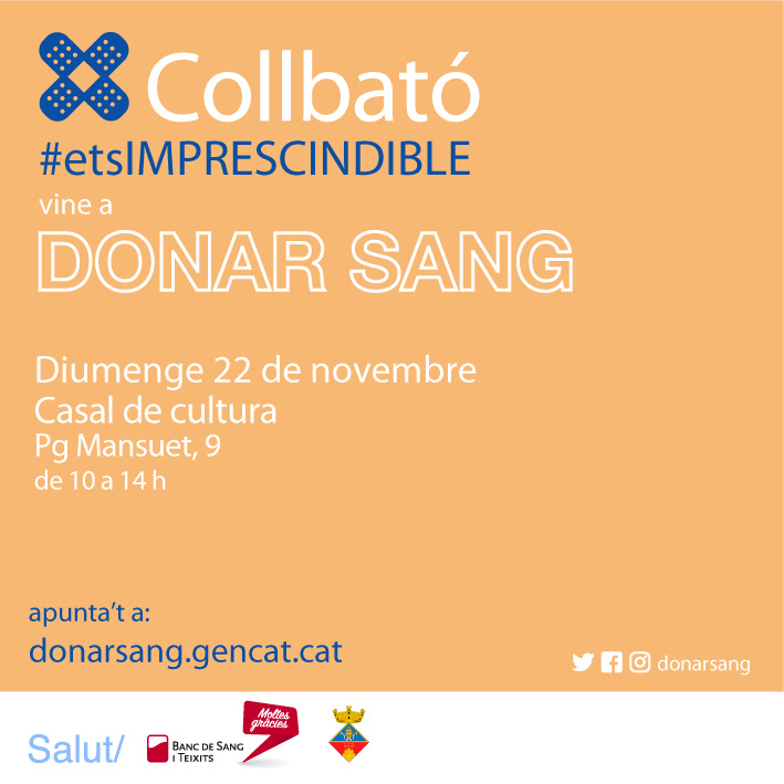 Imatge de la campanya de donació de sang a Collbató