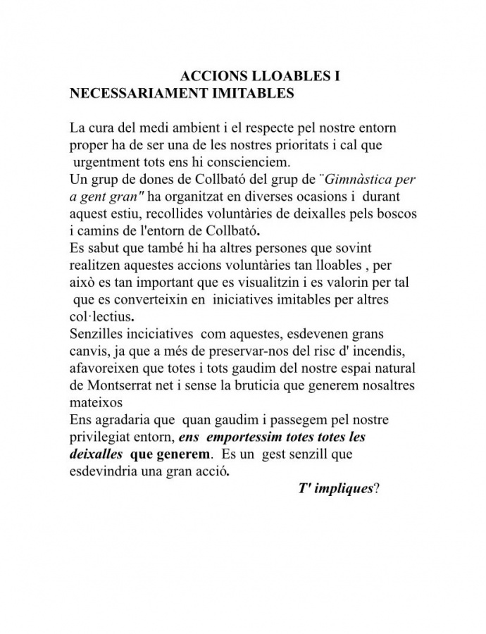escrit voluntàries