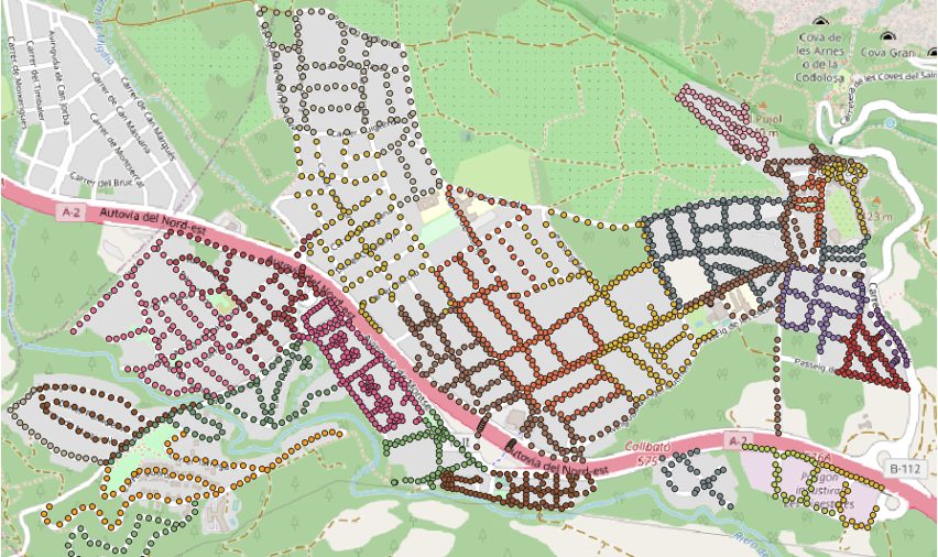Mapa actuació canvi lluminàries